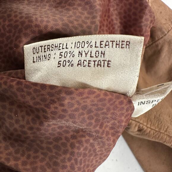 G III Leather Jacket Women Sz L Patchwork Moto Western Rockabilly Distressed 80s - Picture 5 of 8